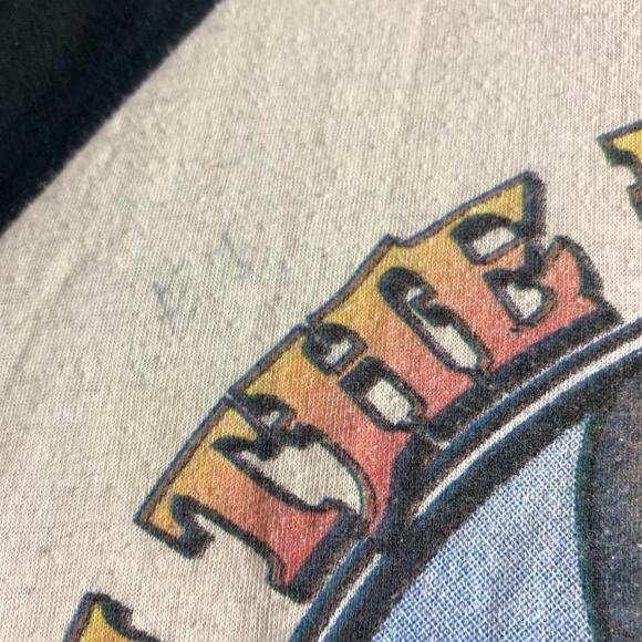 vintage 1980 WILLIE NELSON On The Road Again raglan 3/4 sleeve tee shirt LARGE - Picture 6 of 8